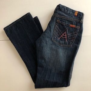 7 For All Mankind A Pocket Boot Cut Flared Jeans